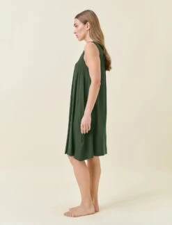 Kate Modal Soft Pleat Front Nightie 8 Kate Modal Soft Pleat Front Nightie -Claudia Sale Shop 12063 151 KateModalSoftPleatFrontNightie ForestGreen 004
