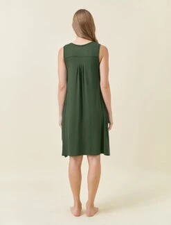 Kate Modal Soft Pleat Front Nightie 9 Kate Modal Soft Pleat Front Nightie -Claudia Sale Shop 12063 151 KateModalSoftPleatFrontNightie ForestGreen 005
