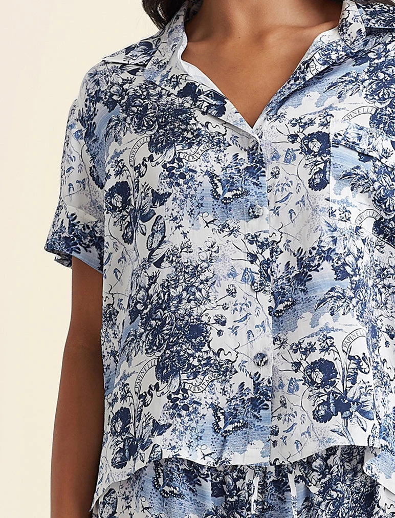 Toile De Jouy Pure Silk Boxer PJ Set 5 Toile De Jouy Pure Silk Boxer PJ Set - Image 3