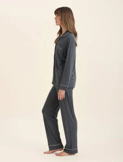 Kate Modal Soft Full Length PJ Set -Claudia Sale Shop 19006 145 KateModalSoftFullLengthPJSet Graphite 0004