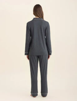 Kate Modal Soft Full Length PJ Set -Claudia Sale Shop 19006 145 KateModalSoftFullLengthPJSet Graphite 0005