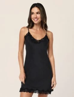 Camille Silk Lace Slip Nightgown