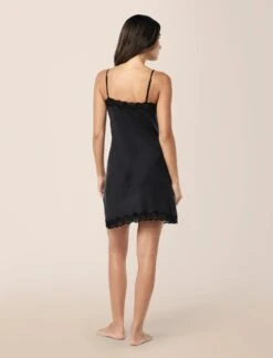 Camille Silk Lace Slip Nightgown -Claudia Sale Shop 20061 11 CamilleSilkLaceSlipNightie Black 0001 383