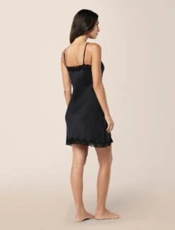 Camille Silk Lace Slip Nightgown -Claudia Sale Shop 20061 11 CamilleSilkLaceSlipNightie Black 0001 388