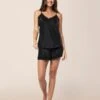 Camille Silk Lace Cami And Boxer Set -Claudia Sale Shop 20197 11 CamilleSilkLaceCamiandBoxerSet Black 0001 016