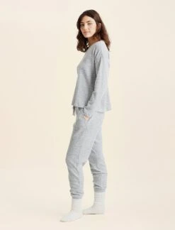 Super Soft Waffle V-Neck Top And Jogger Set -Claudia Sale Shop 20211 20234 6 SuperSoftWaffleVNeckTopandJoggerSet Grey 0003 5f79c49f 543c 4142 83fb 4ed28c00a597