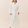 Sherpa Soft Robe With Eye Mask -Claudia Sale Shop 20240 73 PlushSherpaRobe SleepMask Ecru 001