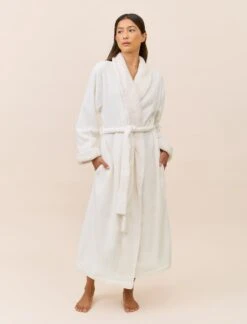 Sherpa Soft Robe With Eye Mask