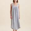 Kate Modal Pleat Front Maxi Nightgown