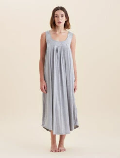 Kate Modal Pleat Front Maxi Nightgown