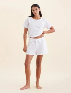 Jada Organic Cotton Knit Boxer 9 Jada Organic Cotton Knit Boxer -Claudia Sale Shop 21154 19 JadaOrganicCottonKnitBoxer White 0005