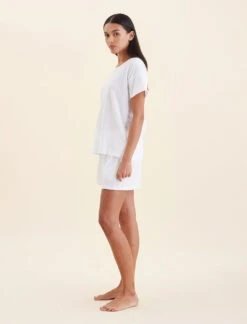Jada Organic Cotton Knit Tee -Claudia Sale Shop 21174 19 JadaOrganicCottonKnitTee White 0008