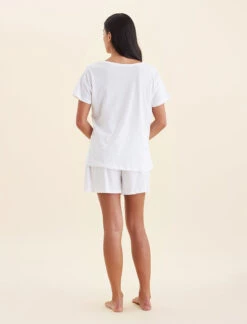 Jada Organic Cotton Knit Tee -Claudia Sale Shop 21174 19 JadaOrganicCottonKnitTee White 0011