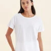 Jada Organic Cotton Knit Tee 1 Jada Organic Cotton Knit Tee -Claudia Sale Shop 21174 19 JadaOrganicCottonKnitTee White 0015