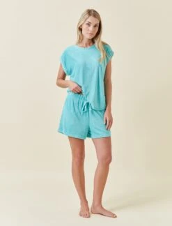 Resort Terry Tee And Boxer Set