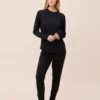 Jada Organic Cotton Knit Long Sleeve Tee -Claudia Sale Shop 21266 11 JadaOrganicCottonKnitLSTee Black 001