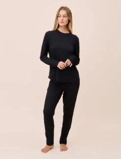 Jada Organic Cotton Knit Long Sleeve Tee