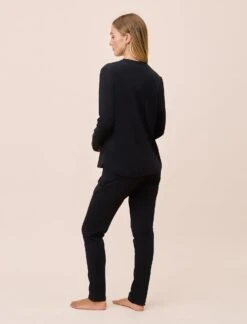 Jada Organic Cotton Knit Long Sleeve Tee -Claudia Sale Shop 21266 11 JadaOrganicCottonKnitLSTee Black 004