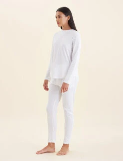 Jada Organic Cotton Long Sleeve Knit Tee -Claudia Sale Shop 21266 19 JadaOrganicCottonKnitLSTee White 0005
