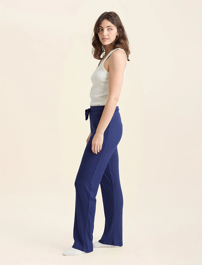 Luxe Rib Modal Wide Leg Pant 6 Luxe Rib Modal Wide Leg Pant - Image 4