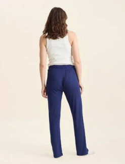 Luxe Rib Modal Wide Leg Pant 11 Luxe Rib Modal Wide Leg Pant -Claudia Sale Shop 23003 18 LuxeRibModalWideLegPant Navy 0004