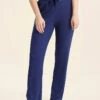 Luxe Rib Modal Wide Leg Pant -Claudia Sale Shop 23003 18 LuxeRibModalWideLegPant Navy 0005