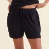 Milla Rib Pull On Short 1 Milla Rib Pull On Short -Claudia Sale Shop 23034 11 MillaRibPullonShort Black 006