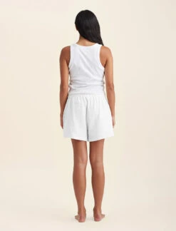 Ashley Textured Cotton Oversized Boxer Short 11 Ashley Textured Cotton Oversized Boxer Short -Claudia Sale Shop 23251 19 AshleyTexturedCottonOversizedBoxerShort White 0005 d8b18953 e529 4115 942e 47a540acafc1