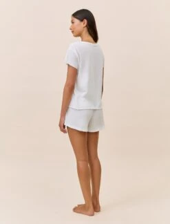Jada Organic Cotton Knit Boxy Tee -Claudia Sale Shop 23410 19 JadaOrganicCottonKnitBoxyTee White 005