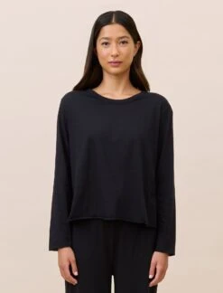 Jada Organic Cotton Boxy Long Sleeve Tee