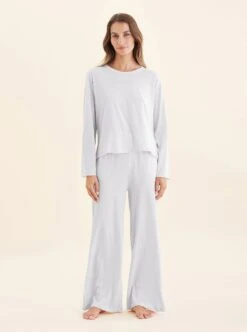 Jada Organic Cotton Knit Long Sleeve Boxy Tee -Claudia Sale Shop 23411 38 JadaOrganicCottonBoxyLSTee PapinellePink 0003