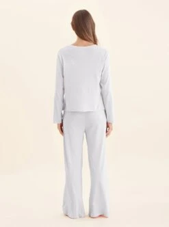 Jada Organic Cotton Knit Long Sleeve Boxy Tee -Claudia Sale Shop 23411 38 JadaOrganicCottonBoxyLSTee PapinellePink 0006