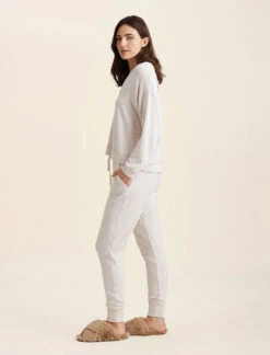 Feather Soft Boxy Top -Claudia Sale Shop 23448 118 FeatherSoftBoxyLSTop Almond 0004