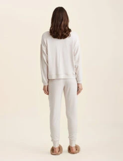 Feather Soft Boxy Top -Claudia Sale Shop 23448 118 FeatherSoftBoxyLSTop Almond 0005