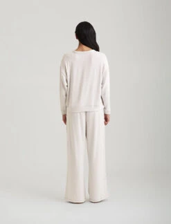 Feather Soft Boxy Long Sleeve Top -Claudia Sale Shop 23448 149 FeatherSoftBoxyLSTop Ecru 0004