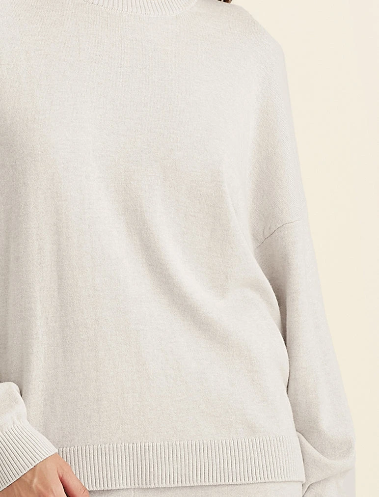 Cotton Cashmere Crew Neck Sweater 7 Cotton Cashmere Crew Neck Sweater - Image 5