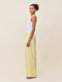 Amelie Relaxed Full Length Pant -Claudia Sale Shop 23600 1582 AmelieRelaxedFLPant DaisyWhiteStripe 005