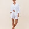 Ashley Textured Cotton Boxer PJ Set -Claudia Sale Shop 23725 23251 19 AshleyTexturedCottonBoxerPJSet White 003 1