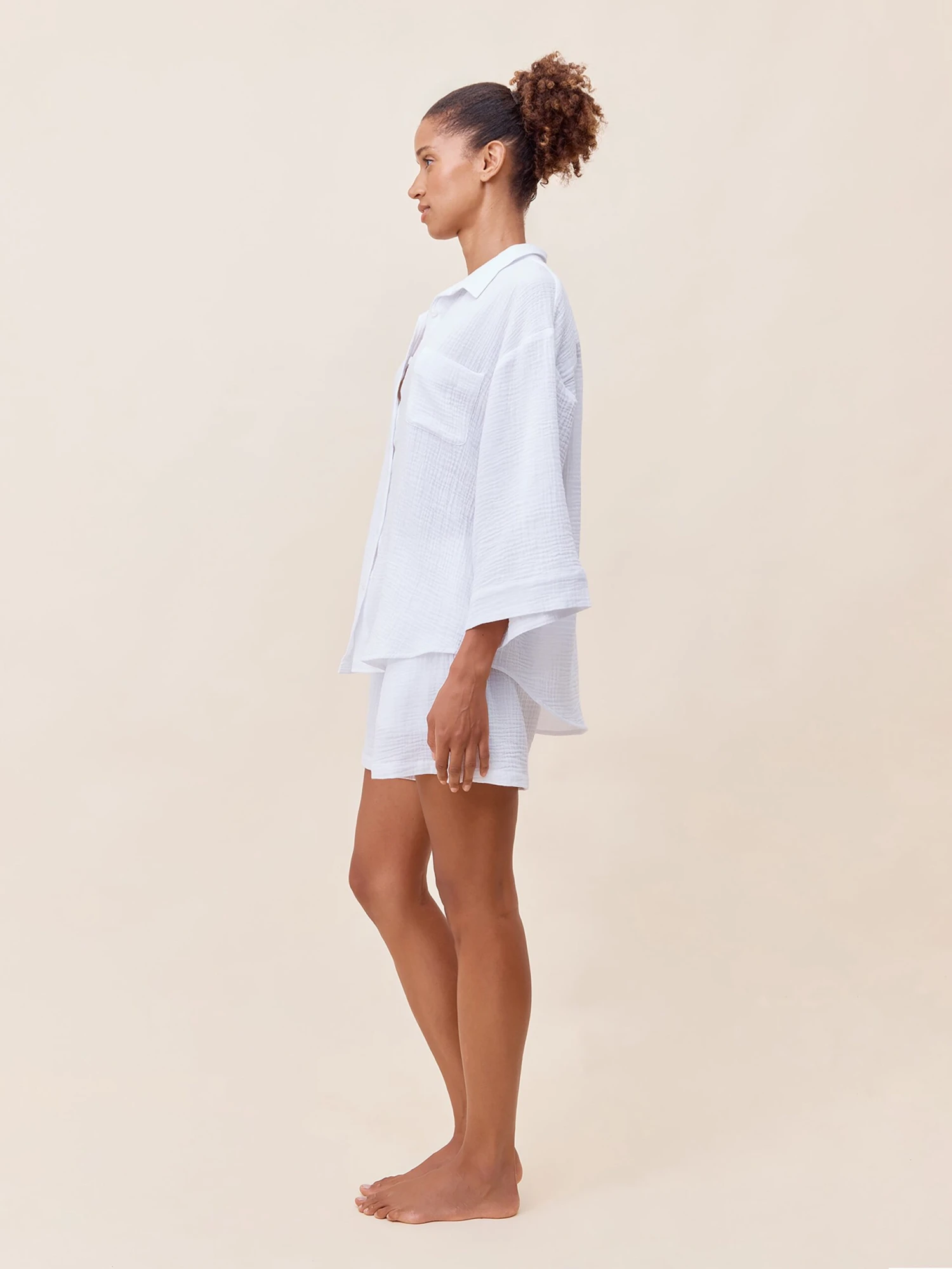 Ashley Textured Cotton Boxer PJ Set 6 Ashley Textured Cotton Boxer PJ Set - Image 4