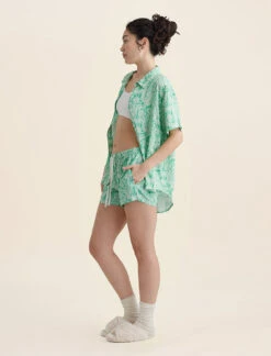 Sophia Paisley Boxer Short -Claudia Sale Shop 23818 1437 SophiaPaisleyBoxerShort Spearmint 0004