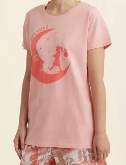 Karen Walker Dreamers Unite Short Sleeve Tee -Claudia Sale Shop 23833 124 KarenWalkerDreamersUniteSSTee ShellPink 0006