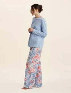 Karen Walker Dreamers Unite Long Sleeve Tee -Claudia Sale Shop 23834 125 KarenWalkerDreamersUniteLSTee CeruleanBlue 003