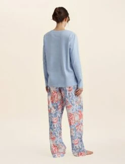 Karen Walker Dreamers Unite Long Sleeve Tee -Claudia Sale Shop 23834 125 KarenWalkerDreamersUniteLSTee CeruleanBlue 004