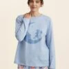 Karen Walker Dreamers Unite Long Sleeve Tee 1 Karen Walker Dreamers Unite Long Sleeve Tee -Claudia Sale Shop 23834 125 KarenWalkerDreamersUniteLSTee CeruleanBlue 005
