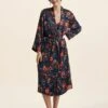 Karen Walker '60s Floral Robe -Claudia Sale Shop 23849 1454 KarenWalker60sFloralMaxiRobe Chocolate 0002 b2be5eaa 7cfe 4678 812d 78340367abcc