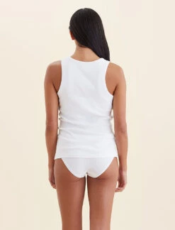 Buy 2 For $60 | Milla Rib Shelf Bra Henley Tank -Claudia Sale Shop 23887 19 MillaRibShelfBraHenleyTank White 0015