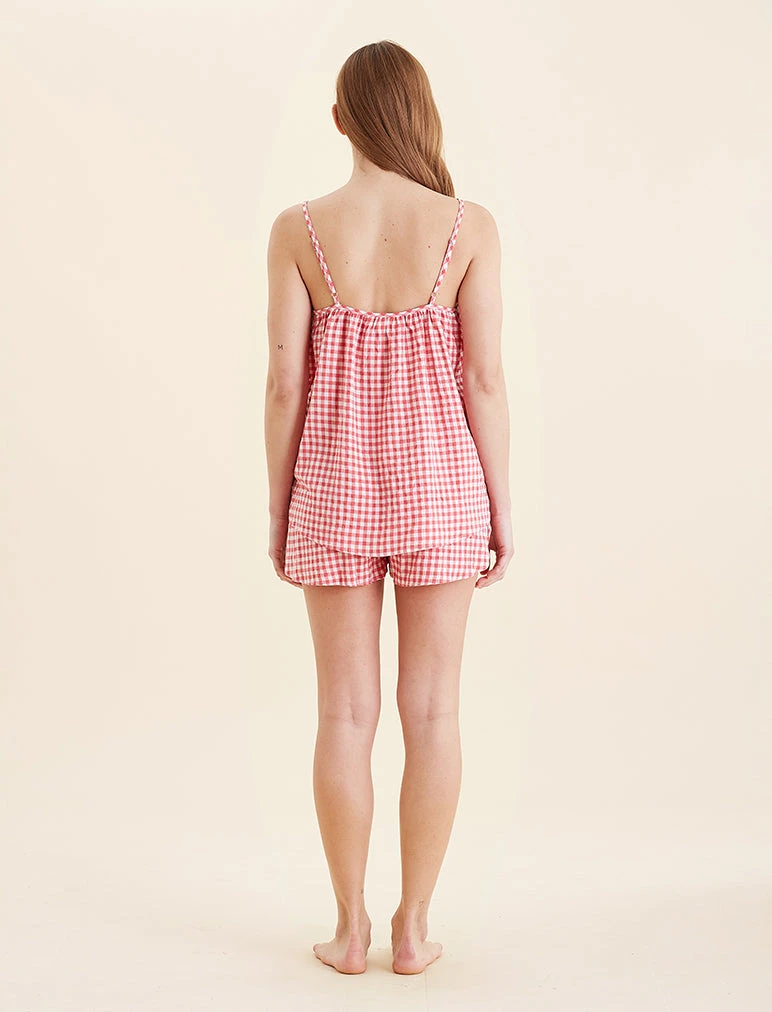 Seersucker Cami Boxer PJ Set 9 Seersucker Cami Boxer PJ Set - Image 7