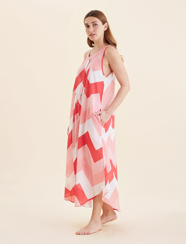 Ava Maxi Panel Front Nightie 6 Ava Maxi Panel Front Nightie - Image 4