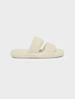 Boucle Strap Slides -Claudia Sale Shop 24038 4 Boucle Strap Slides Cream 0001
