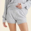 Cozy Cable Cotton Cashmere Short -Claudia Sale Shop 24060 6 CosyCableCottonCashmereShort Grey 0009